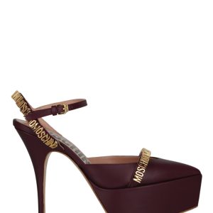 Logo Lettering Ankle Strap Pumps 7704759140412