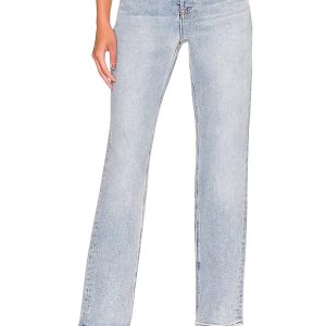 Cassidy Mid Rise Straight Leg Jeans in la brea 7827035226172