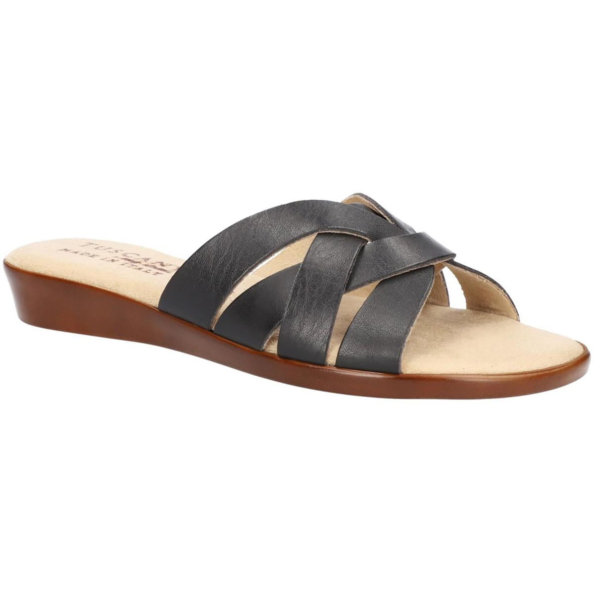 Zanobia – Kunstledersandalen mit Riemchen zum Hineinschlüpfen