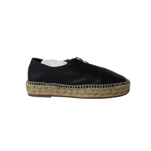 Alexander Wang Devon Espadrille Sneakers aus schwarzem Leder