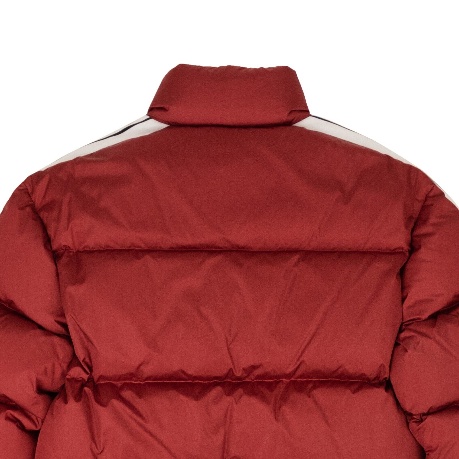 Rote klassische Feder-Daunen-Trainingsjacke