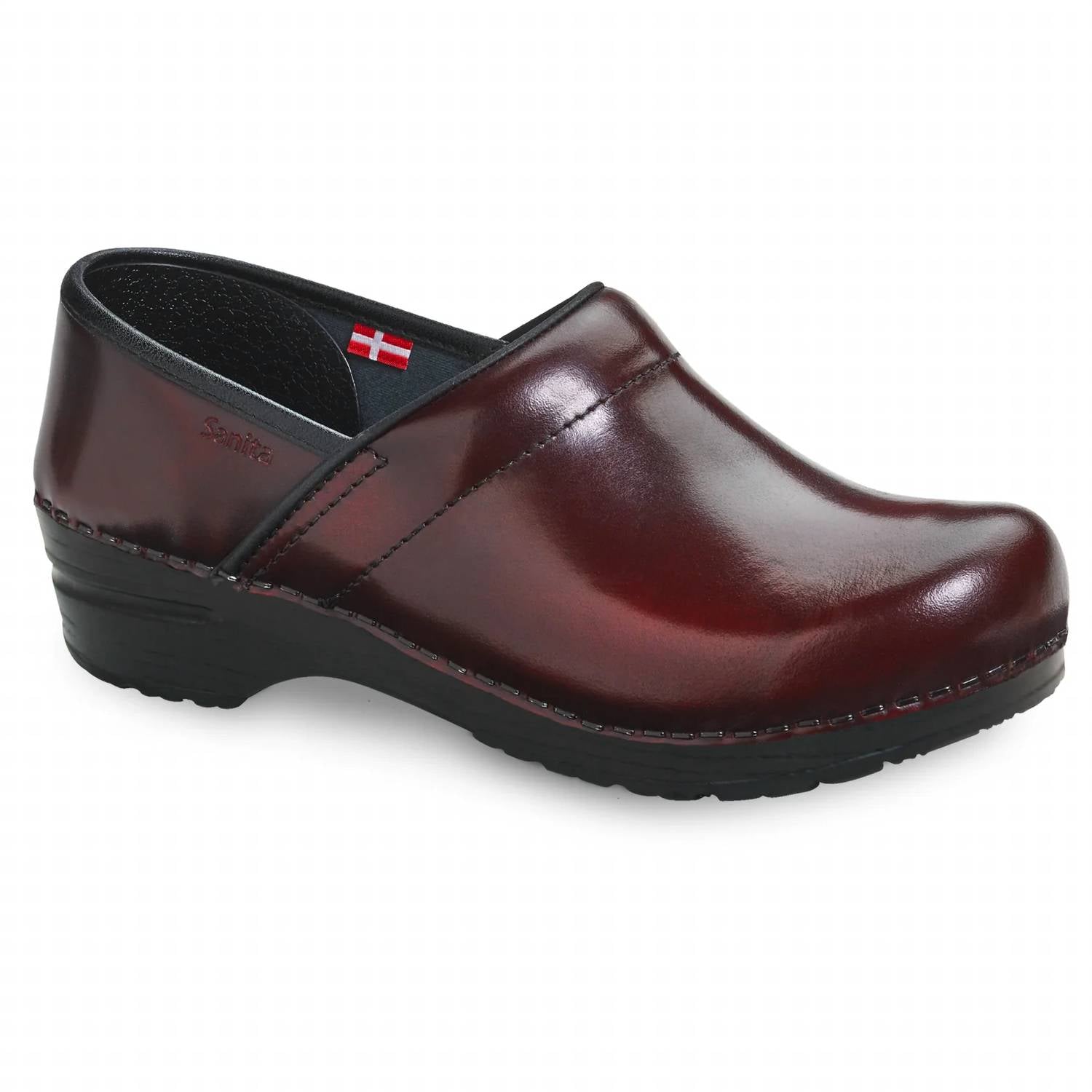 Damen Original professionelle Cabrio Clog in bordeaux 7765044658236