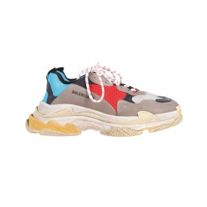 Balenciaga Triple S Low Top Sneakers aus mehrfarbigem Polyurethan – 7707794571324