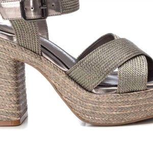 Damen Ferse Sandale in Pflaumen 7703562223676