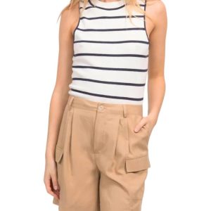 Sunny Racer Tank Top in Marinestreifen 7749071044668
