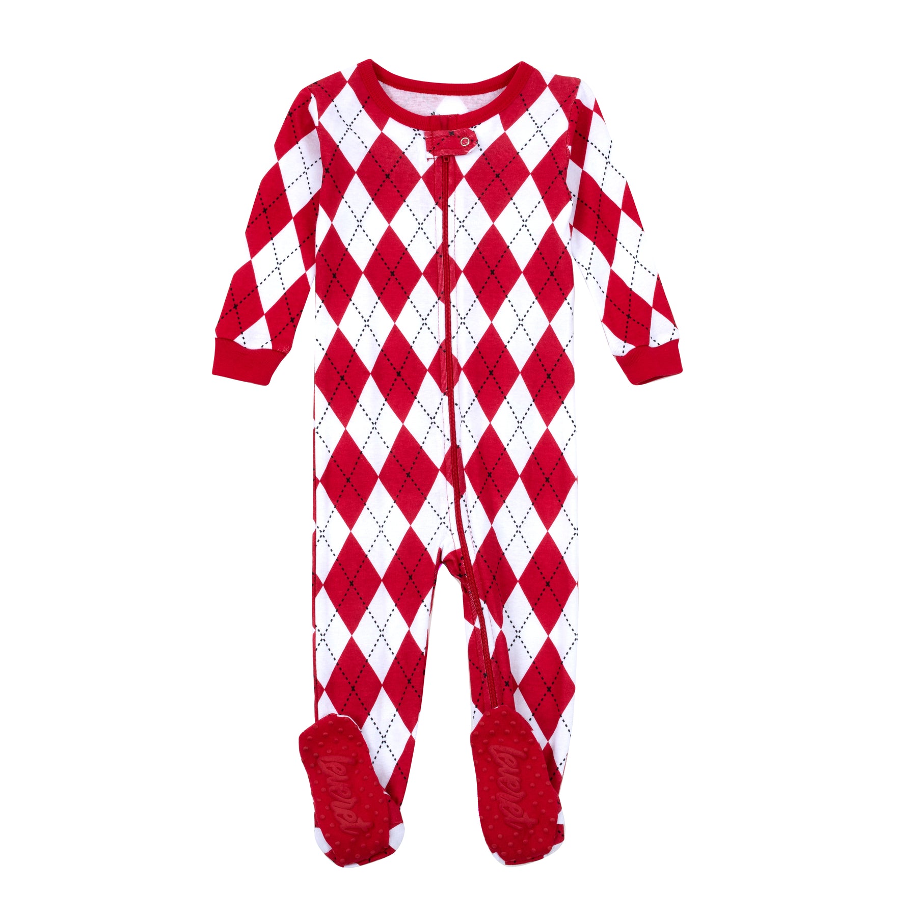 Christmas Kinder gefüttert Baumwolle Pyjama Argyle
