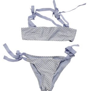 Zimmermann Polka Dot Bikini aus blauem Polyamid 7748636115004