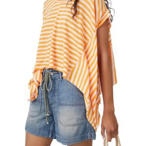 gestreifter Engel Tee in rosa Vitamin