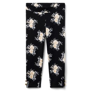 Janie und Jack Ponte-Hose mit Blumenknopfmanschette