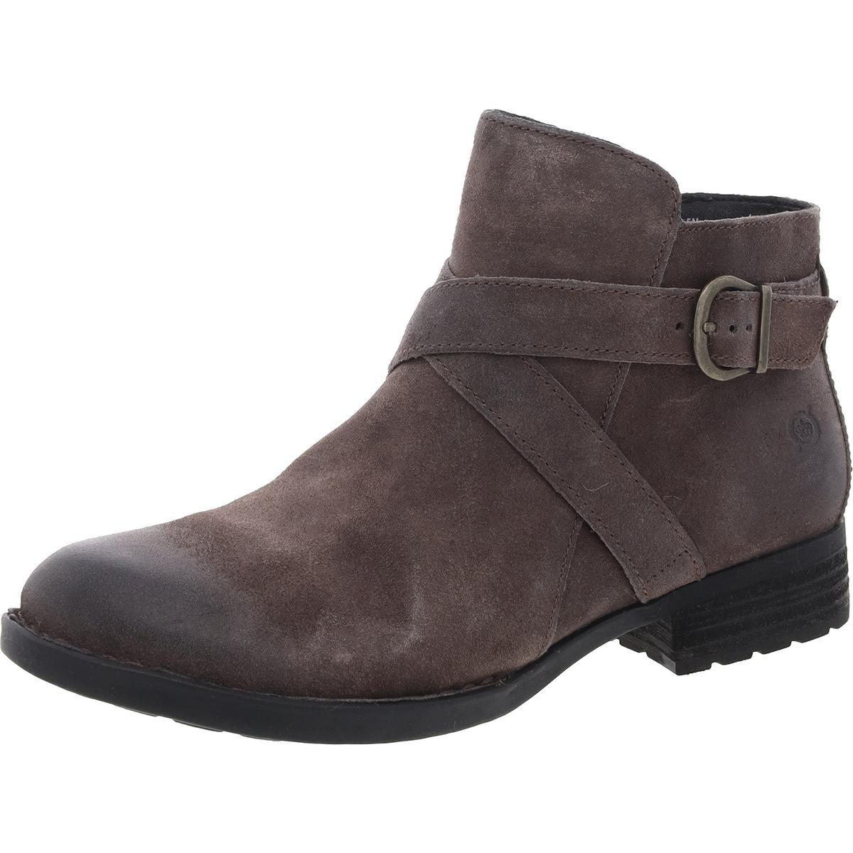 Trinculo Reißverschluss Nubuk Stiefeletten