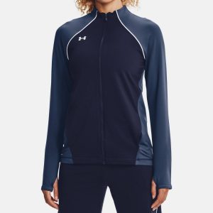 Layer Up Full Zip Jacke in Mitternacht Marine/weiß 7833362333756