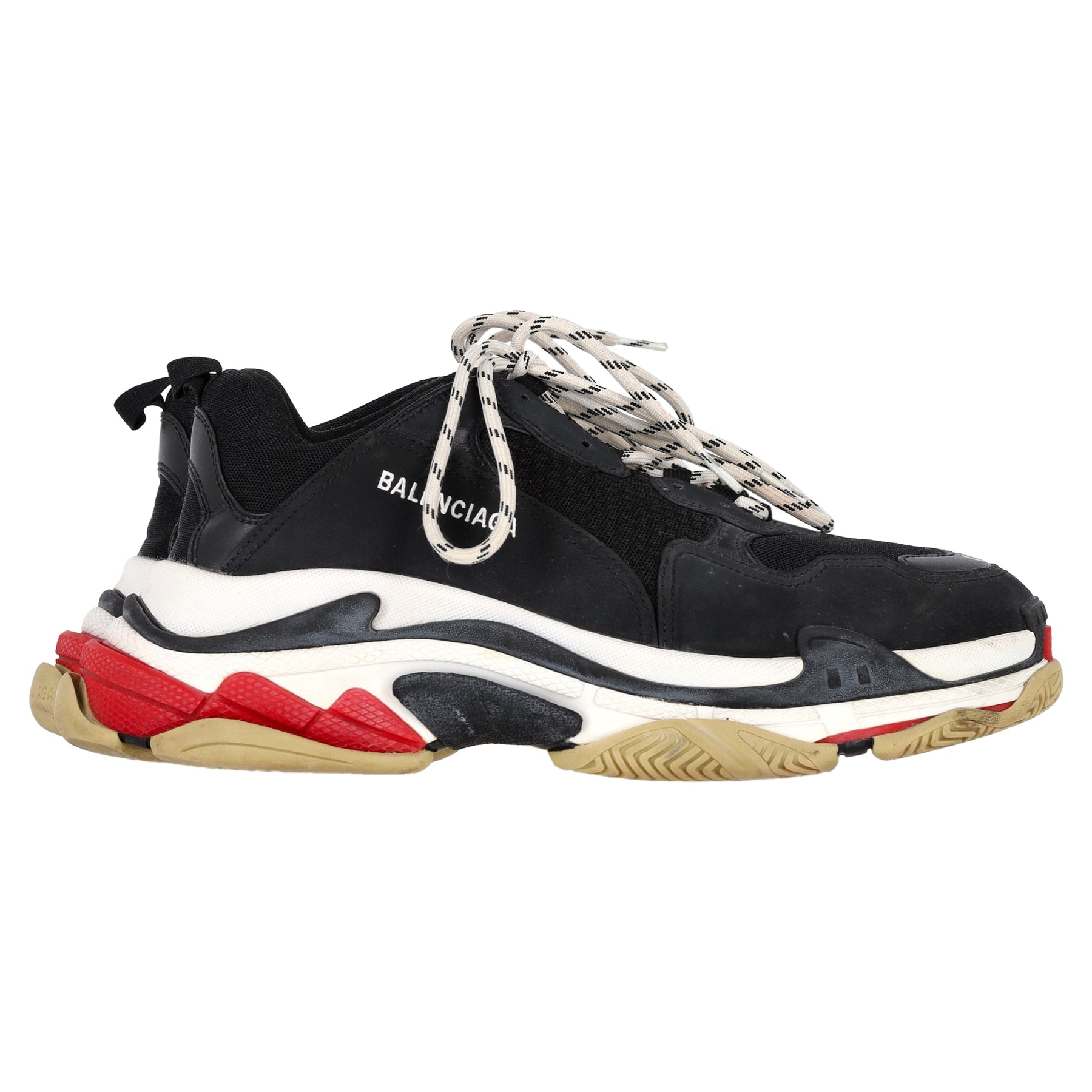 Balenciaga Triple S Sneakers aus schwarzem Polyester 7833141215292