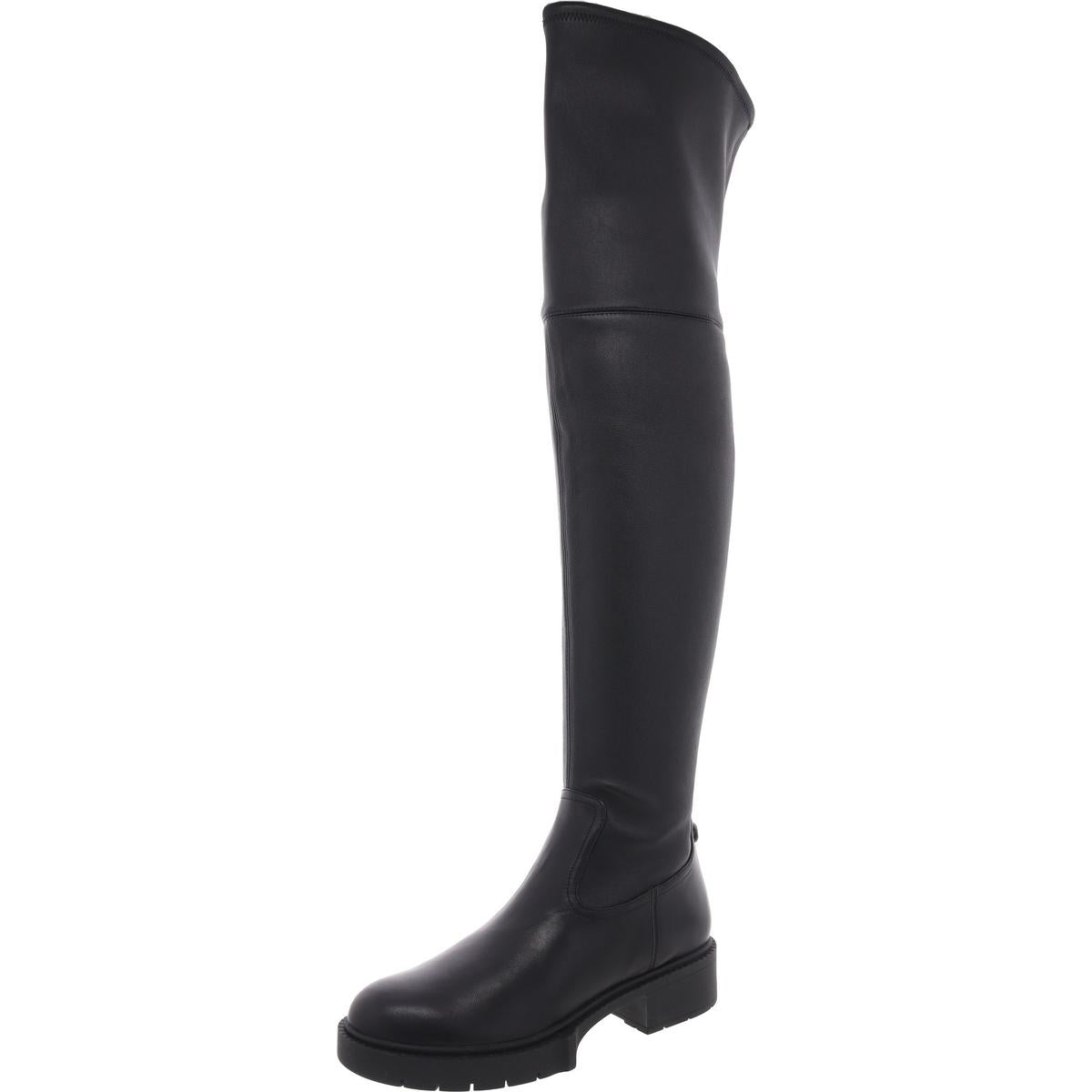 CW988 Leder über die Knie Stiefel