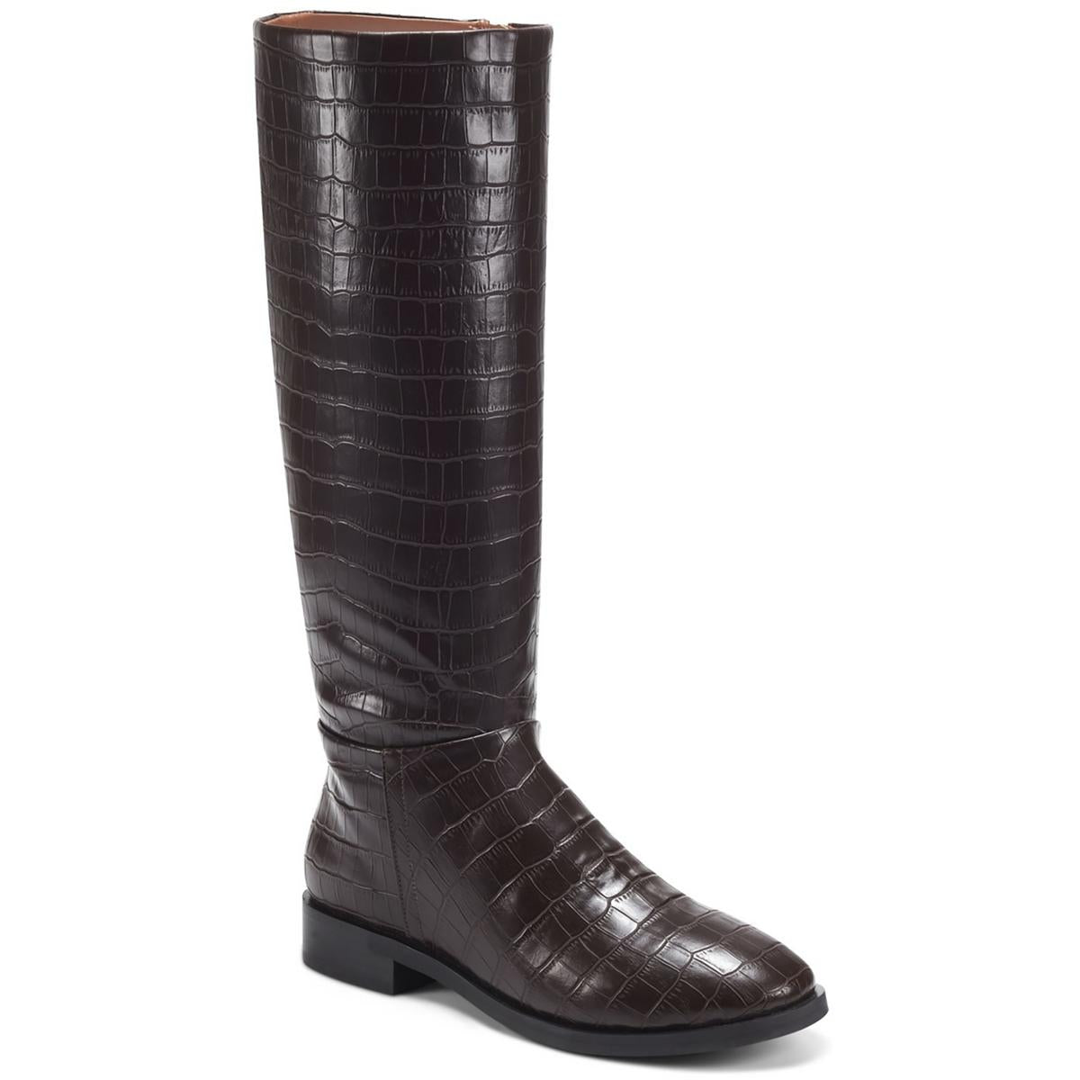 Berri Side Zip Round toe Kniehohe Stiefel