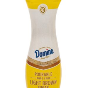 Domino Pourable Light brauner Zucker Flip Top Kanister, 10 Unzen.