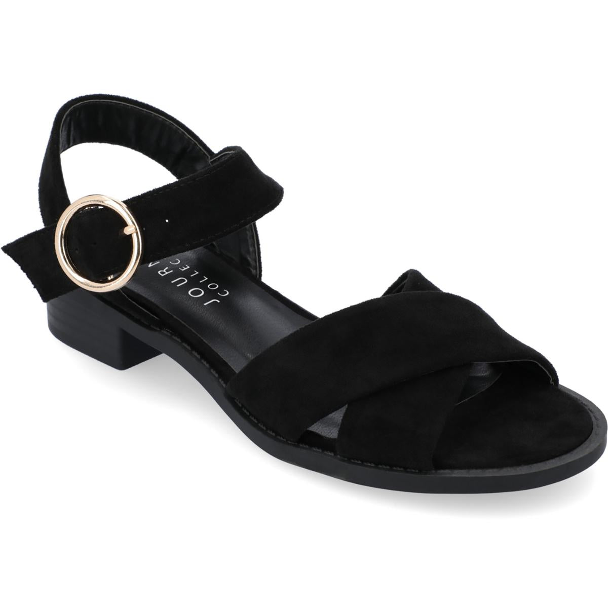 Cressida Faux Wildleder kreuz und quer mit Fersenriemen Sandalen