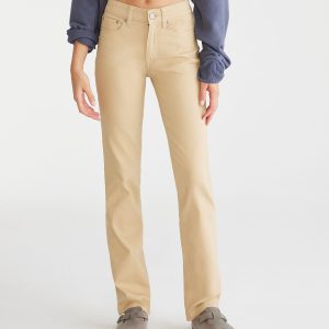 Aeropostale Seriously Stretchy Mid-Rise Straight Uniform Hosen – 7833677267004
