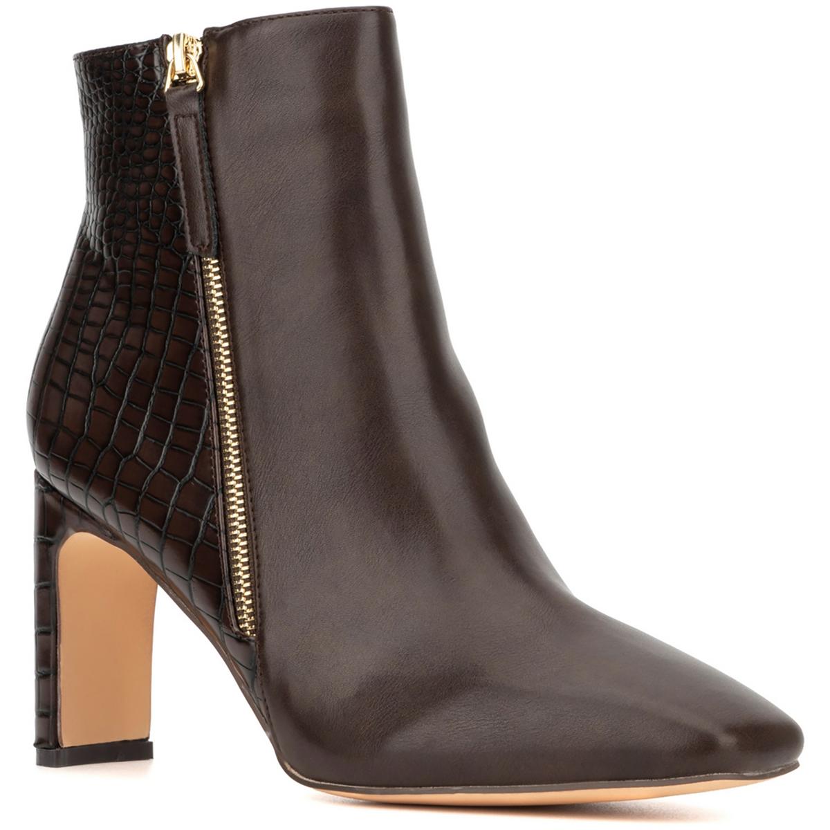 Chelsea-Stiefel „Una“ aus Kunstleder mit Prägung