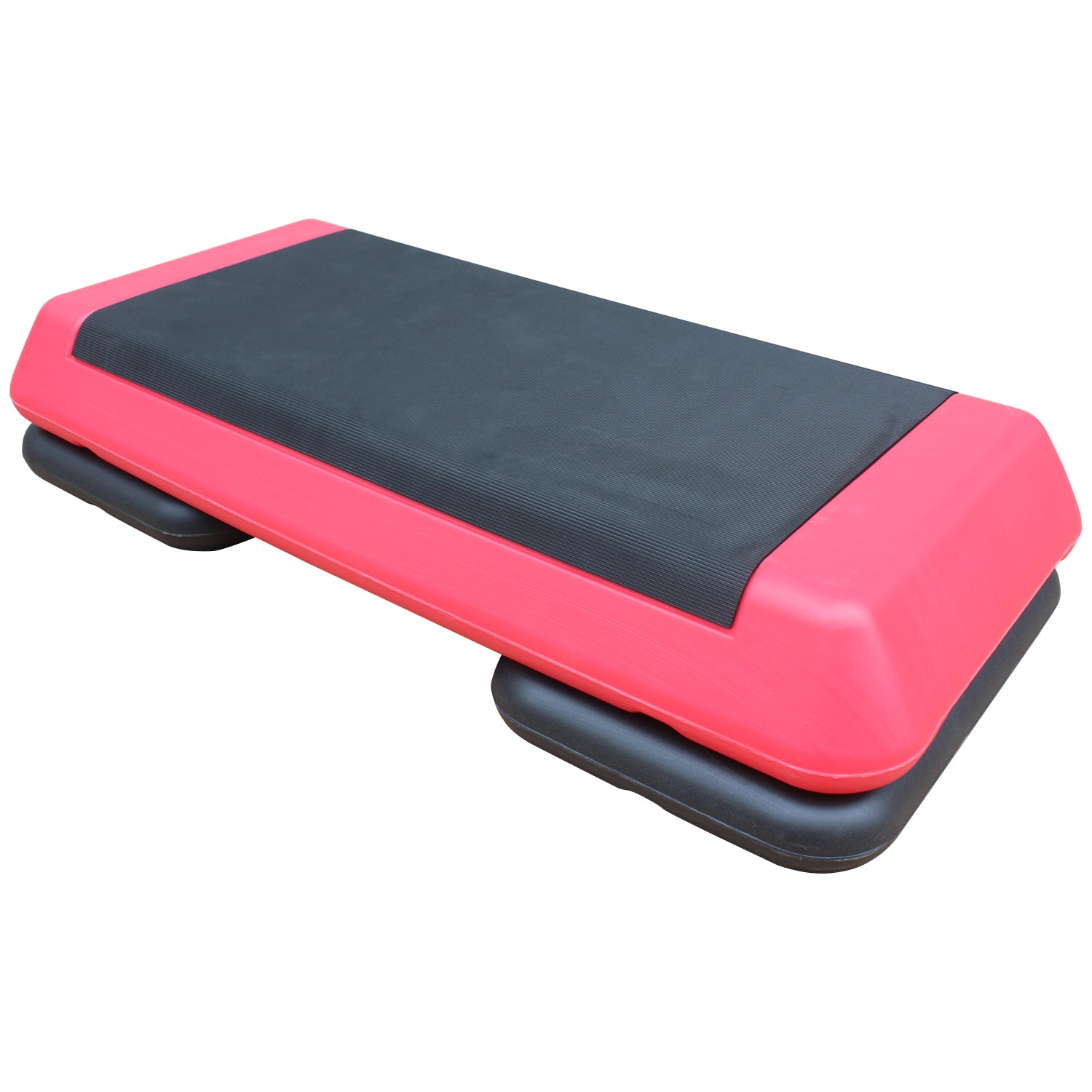 Streamdale Adjustable Workout Aerobic Stepper in Fitness & Exercise Step Platform Trainer rot schwarz mit 2 Riser 7832640946236