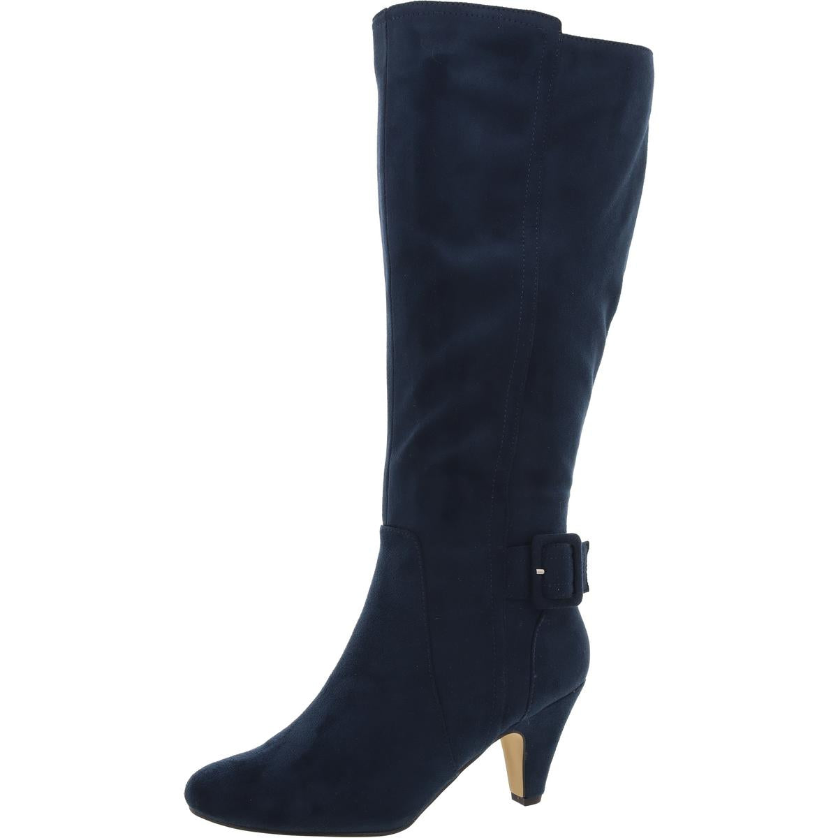 Wadenhohe Stiefel mit Reißverschluss