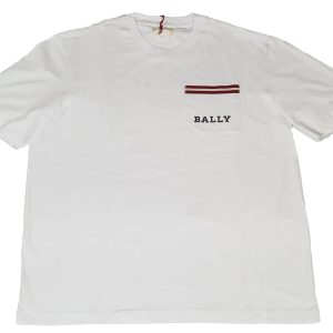 Bally 6233732 Herren Knochen 100% Baumwolle Tasche T-Shirt – 7706229768252