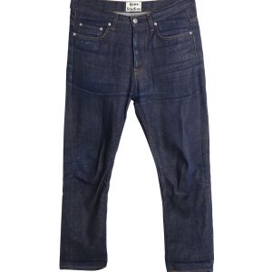 Acne Studios Van RW Jeans aus blauer Baumwolle Denim