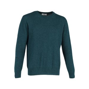 Ami Paris Crewneck Pullover in grüner Wolle