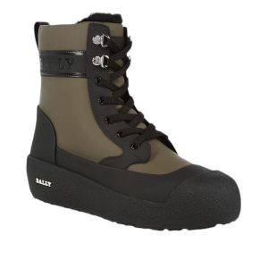 Bally Cuby 6234586 Herren-Lederstiefel mit Shearling-Futter
