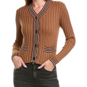 YAL New York Multi Stripe Strickjacke