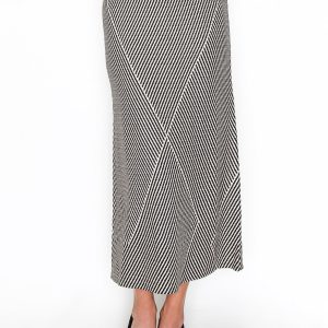 Grafik schwarz und weiß Strickrock 7833020268604
