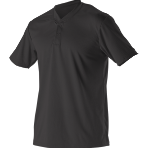 Alleson Baseball-Henley-Trikot mit 2 Knöpfen für Erwachsene