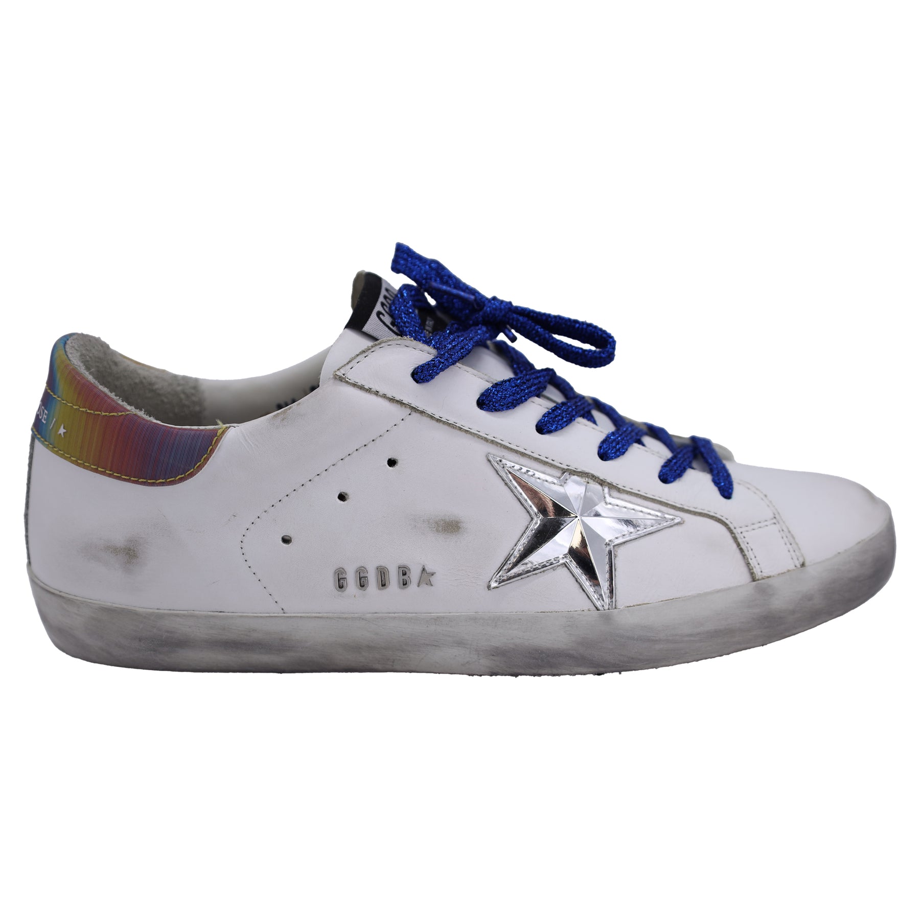 Golden Goose Superstar Low-Top Sneakers aus weißem Rindsleder 7833181159484