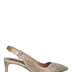 Schuhe mit kleinem Absatz und Kristallverzierungen – 7704774377532