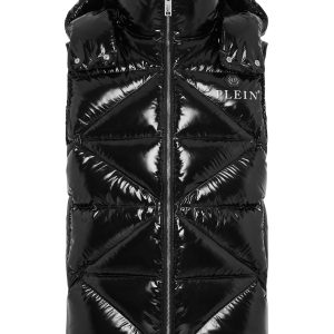 Ärmellos gesteppte Daunenjacke Sechseck 7676511715388