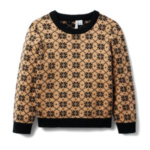 Janie and Jack Geo Snowflake Pullover