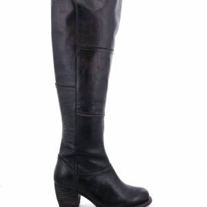 Kennice Overknee-Stiefel im rustikalen Schwarz