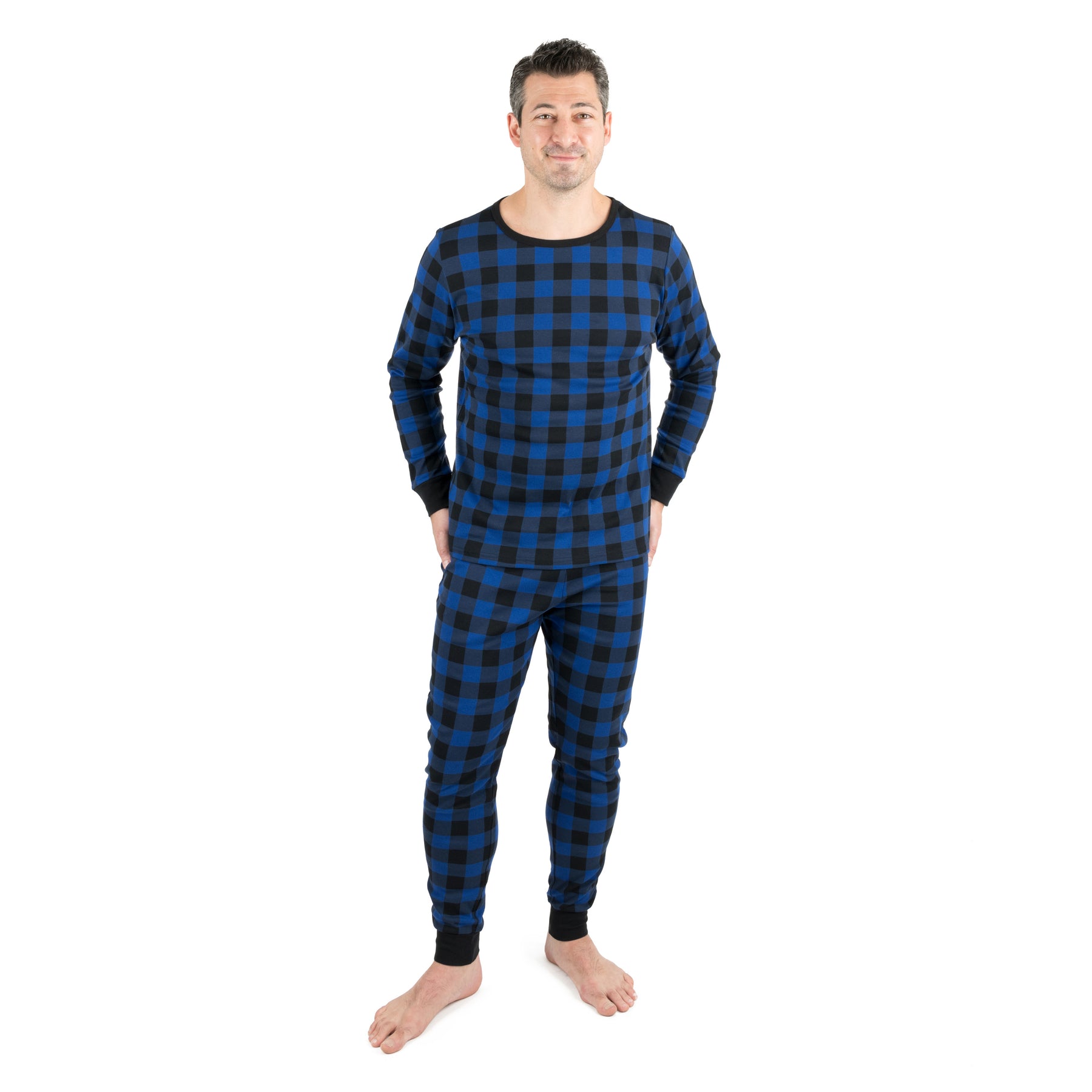 Christmas Herren zwei Stück Baumwolle Pyjamas Plaid