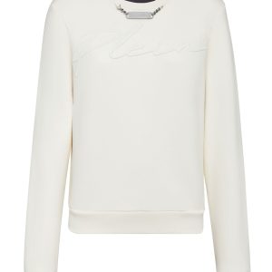 Leisurewear Sweatshirt ist Stickerei Signatur 7644984672316