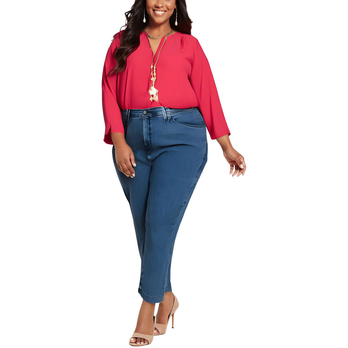 Plus entspannte Jeans mit geradem Bein