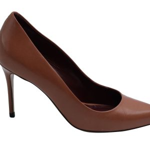 Celine – spitze Pumps aus braunem Leder – 7833145114684