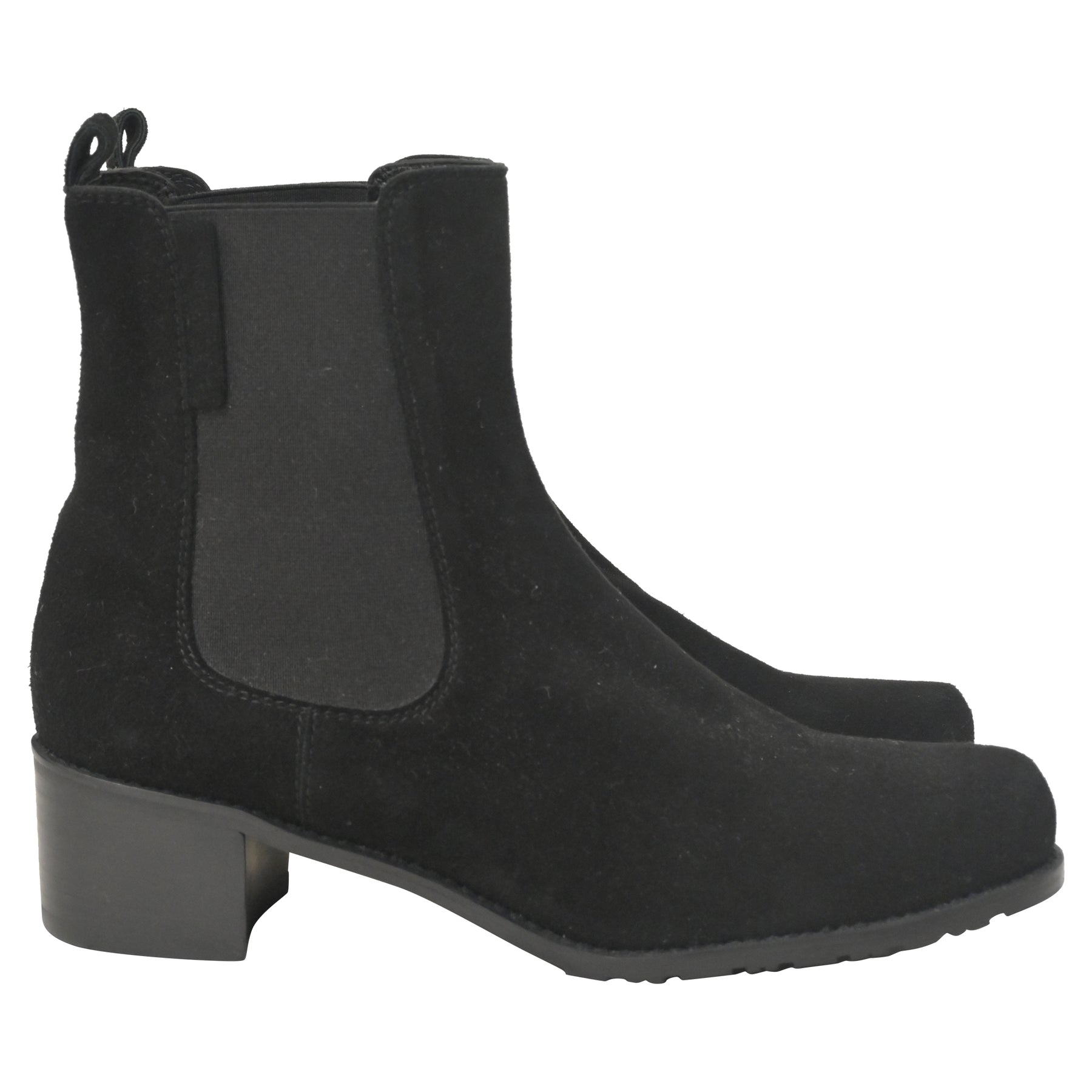 Stuart Weitzman Laine Chelsea Stiefel in schwarz Wildleder