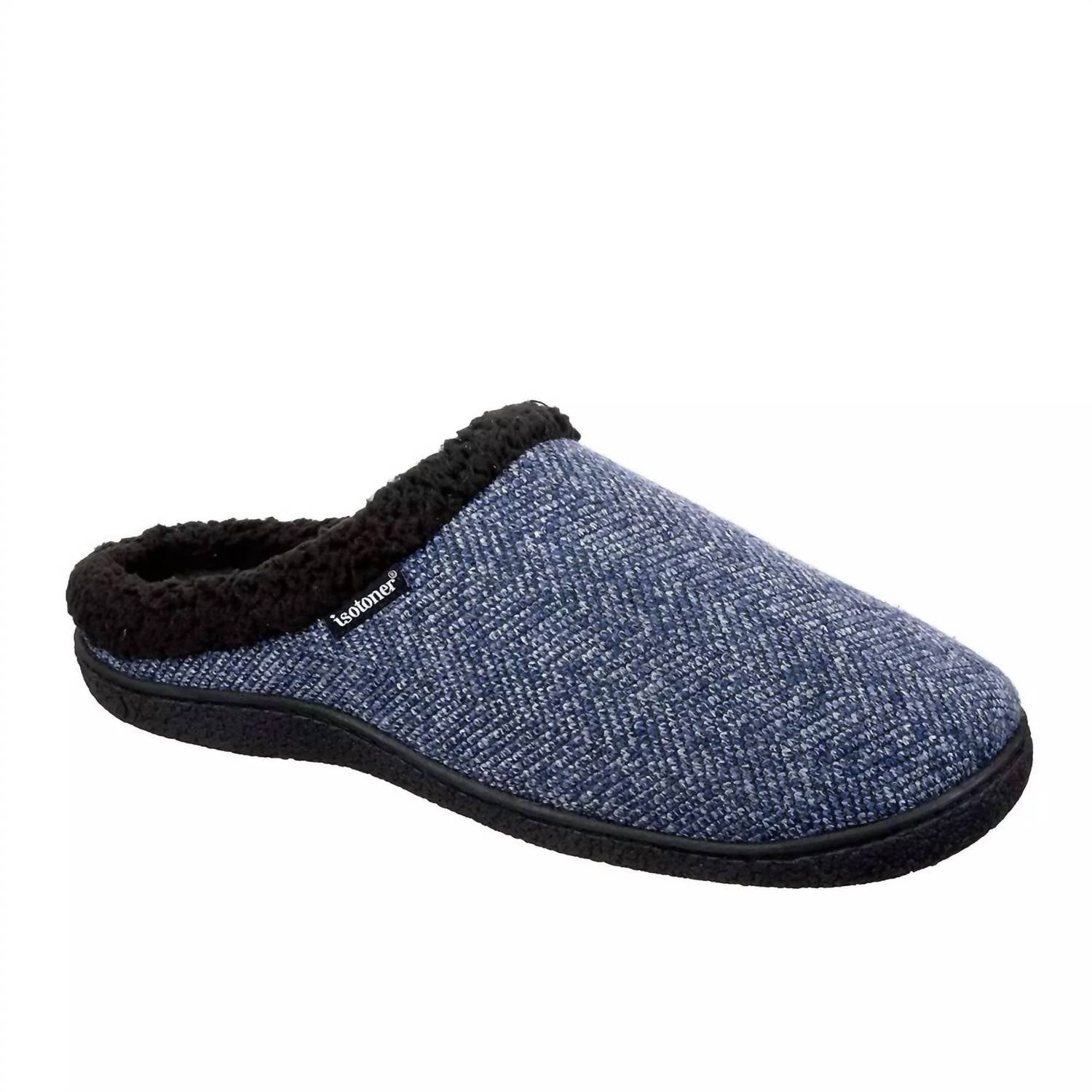 Herren Heringbone Harvey Komfort-Slipper in der Marine 7733839724604