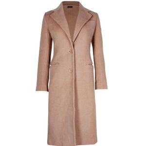 Joseph Button-Front langer Automantel aus brauner Wolle 7703684120636