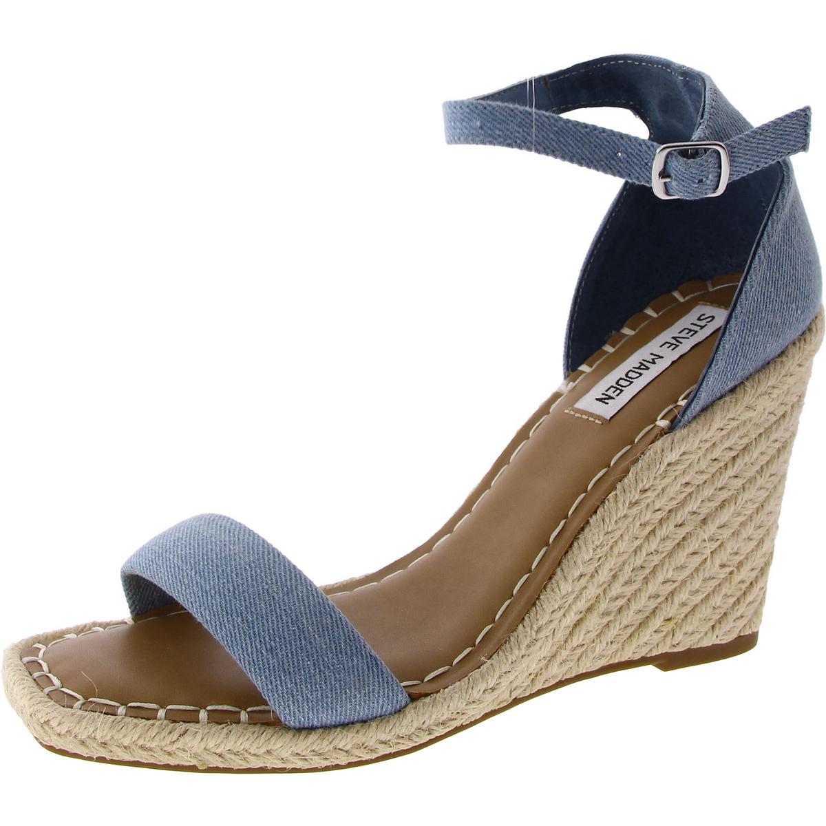 Submit Denim Knöchelriemen Espadrilles