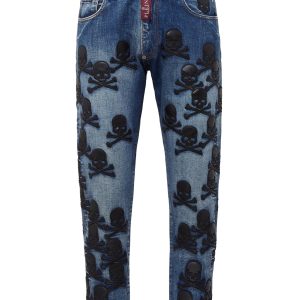 Denim Hose detroit passen Schädel 7670514483260