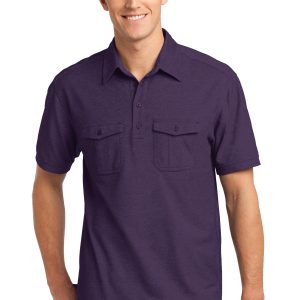 Port Authority Oxford Pique Doppeltaschen-Polo. K557