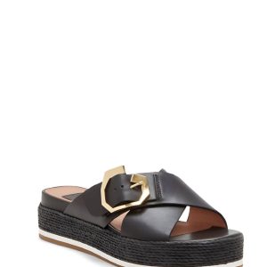 Cassia Platform Sandalen in schwarz