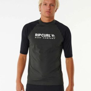 Rip Curl Shock Kurzarm-Rashguard – Herren