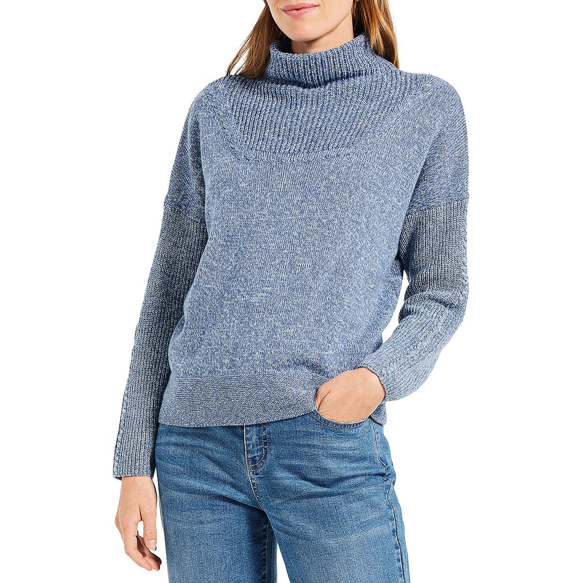 Strickpullover mit Stehkragen und Stehkragen