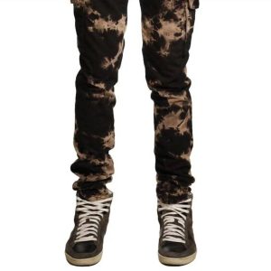 Preston Tie Dye Cargohose in Sandstorm 7732533690428